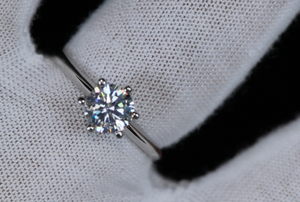Moissanite Diamond Engagement Ring