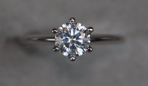 Womens Moissanite Ring | Moissanite Diamond Engagement Ring