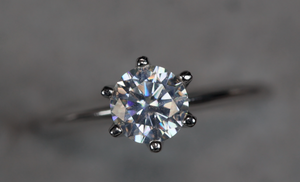 Womens Moissanite Ring | Moissanite Diamond Engagement Ring