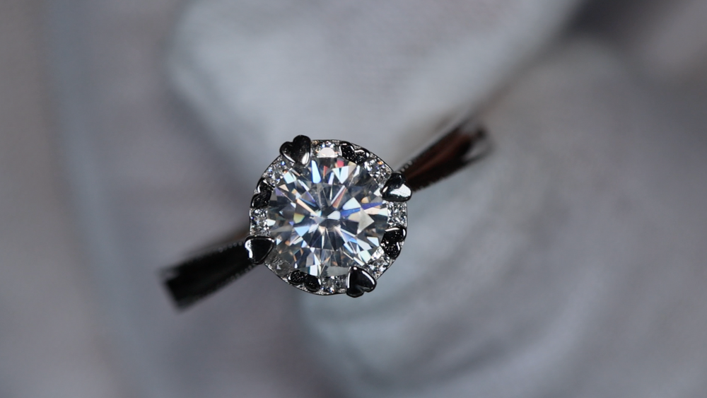 Moissanite Diamond Ring