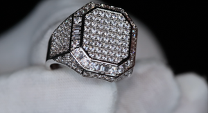 Mens Hip Hop Ring | Mens Iced Out Ring | Mens Big Diamond Rings