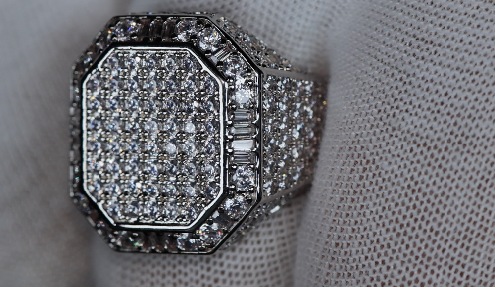 Mens Hip Hop Ring | Mens Iced Out Ring | Mens Big Diamond Rings