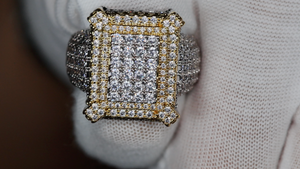 Mens Iced Out Ring | Mens Big Diamond Rings | Mens Hip Hop Ring