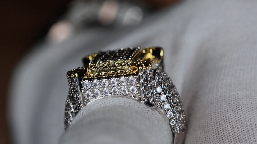 Mens Iced Out Ring | Mens Big Diamond Rings | Mens Hip Hop Ring