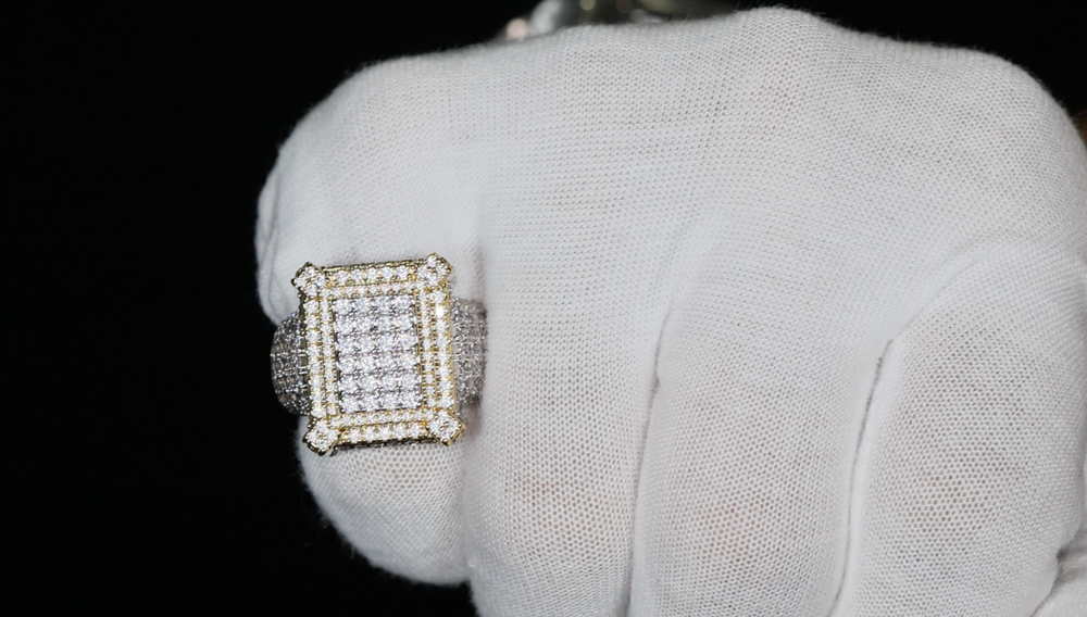 Mens Iced Out Ring | Mens Big Diamond Rings | Mens Hip Hop Ring