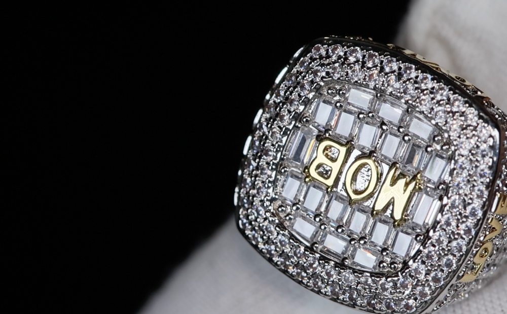 Baguette Diamond Superbowl Ring