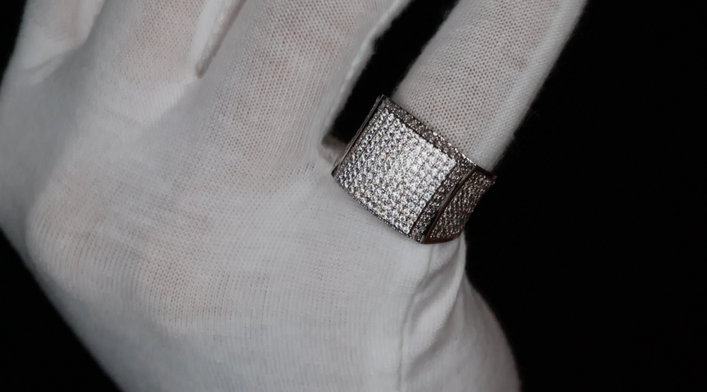 Mens Hip Hop Diamond Ring