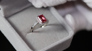 Pink Diamond Engagement Ring