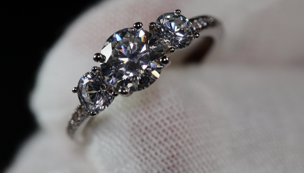 Moissanite Engagement Ring