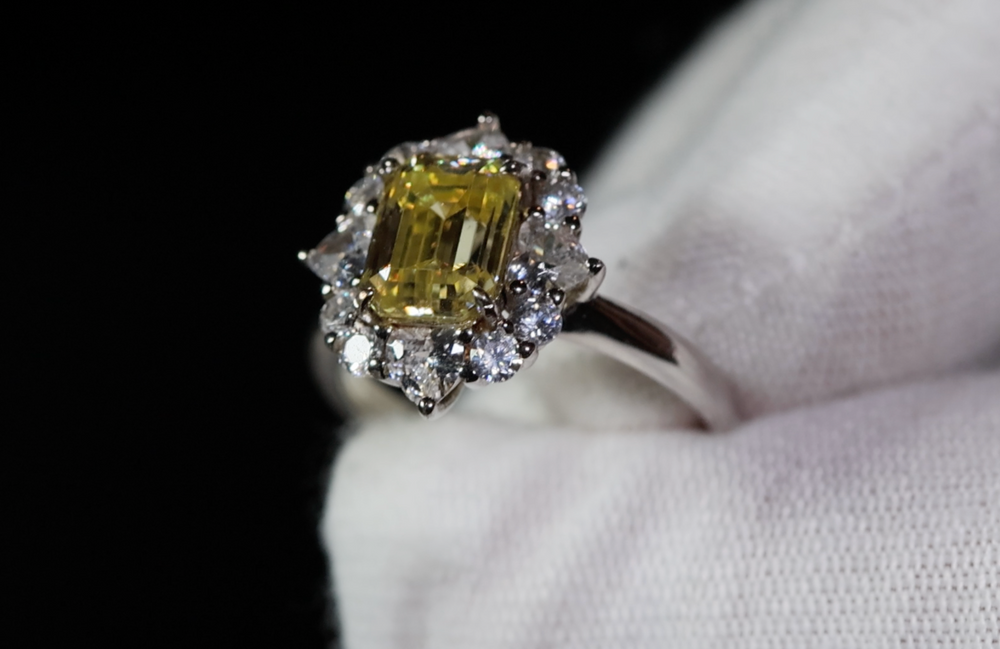 Yellow Lab Grown Diamond Engagement Ring