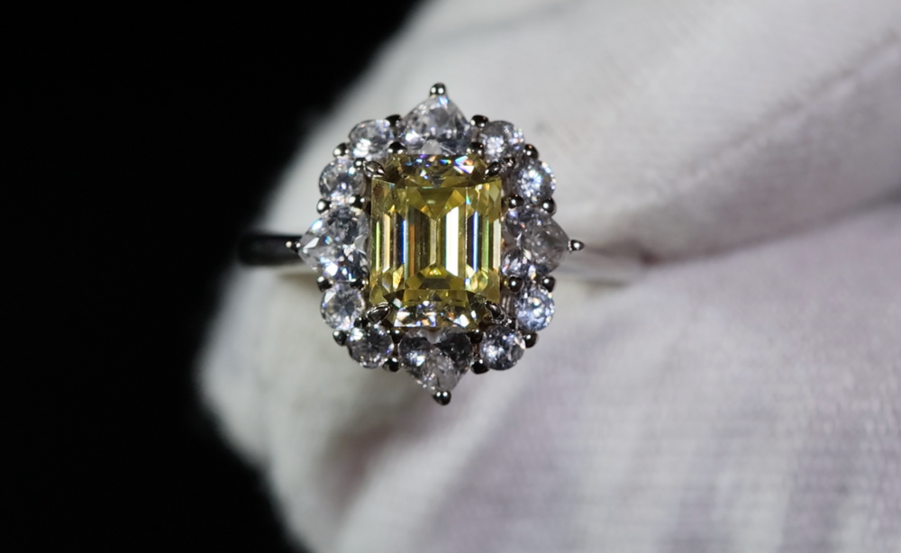 Yellow Lab Grown Diamond Engagement Ring