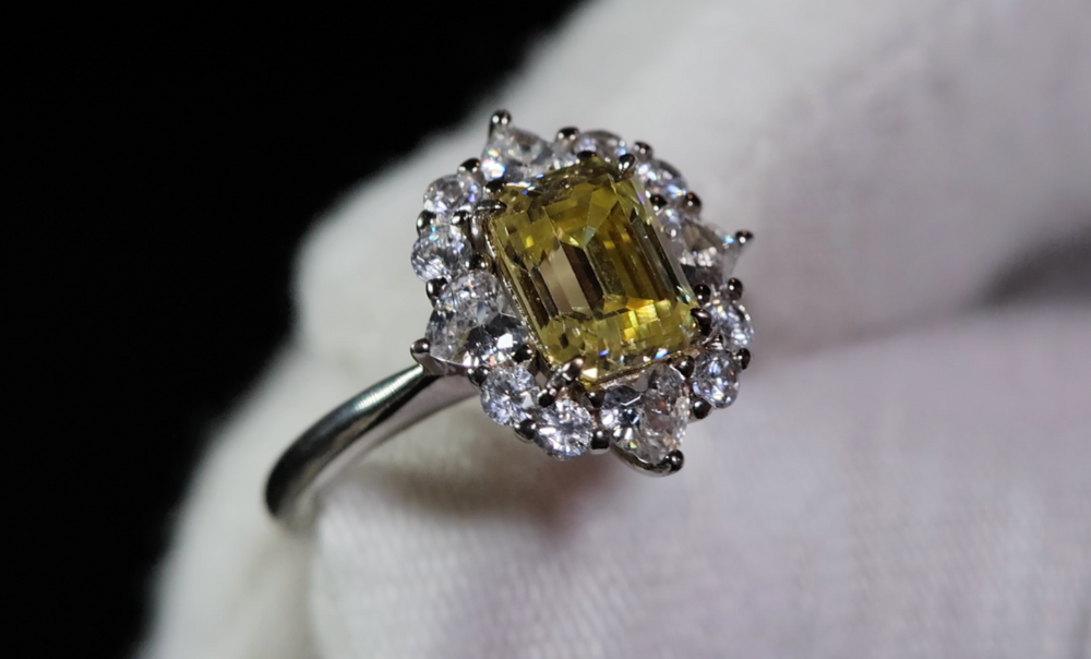 Yellow Lab Grown Diamond Engagement Ring