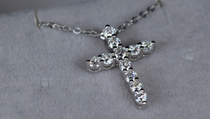 Moissanite Diamond Cross Necklace | Moissanite Diamond Cross Pendants