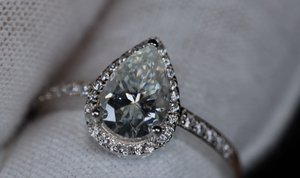 Moissanite Diamond Engagement Ring