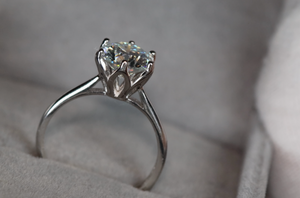 Womens Moissanite Engagement Ring | Moissanite Engagement Ring