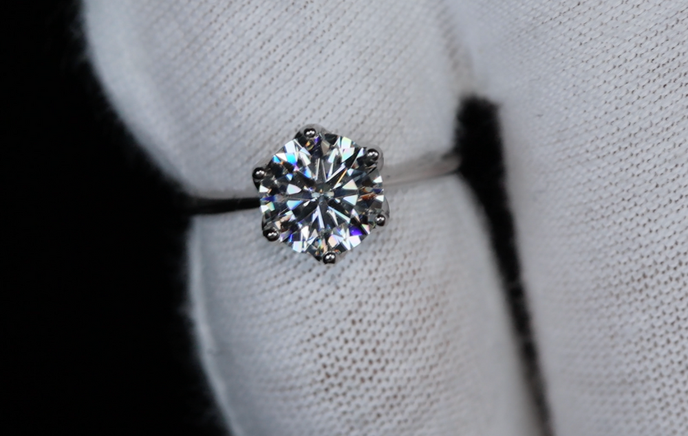 3.0ct Womens Moissanite Engagement Ring | Moissanite Engagement Rings