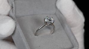 3.0ct Womens Moissanite Engagement Ring | Moissanite Engagement Rings