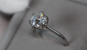 3.0ct Womens Moissanite Engagement Ring | Moissanite Engagement Rings