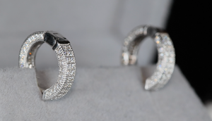 Lab Grown Diamond Hoop Earrrings