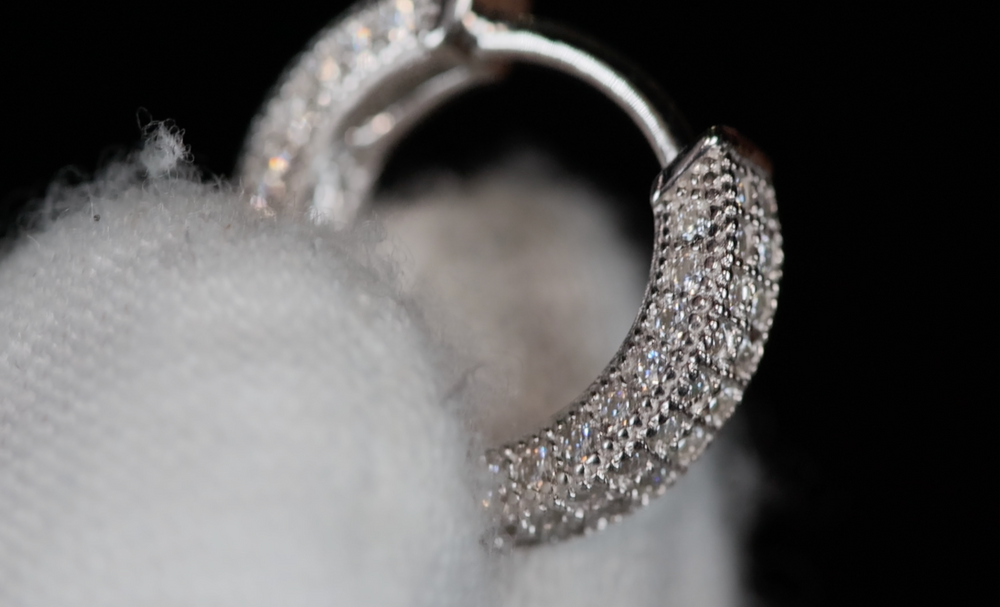 Lab Grown Diamond Hoop Earrrings