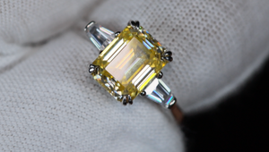 Yellow Emerald Ring