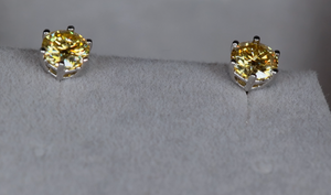 Moissanite Diamond Ear Studs
