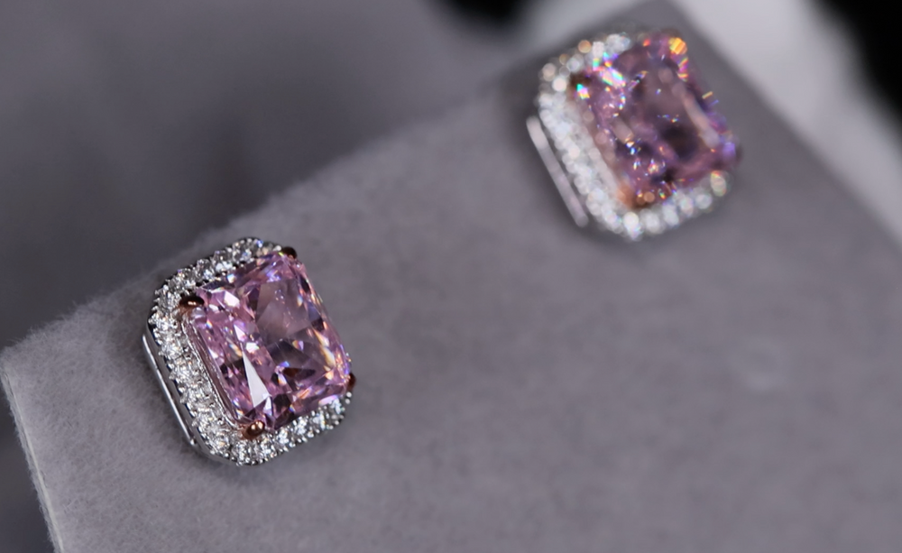 
            
                Load image into Gallery viewer, Radiant Diamond Ear Studs
            
        