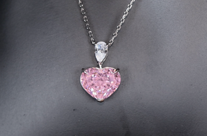 5.0 Carat Pink Diamond Heart Pendant | Pink Diamond Pendant