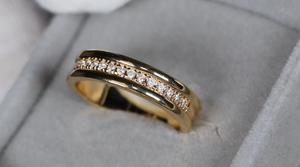 Gold Engagement Ring | Womens Gold Ring | Mens Gold Wedding Ring