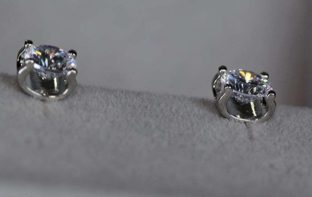 Diamond Ear Stud Earrings | Womens Diamond Ear Studs | Ear Studs – Minx ...