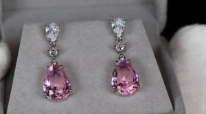 Pink Diamond Earrings