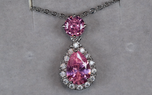 Pink Diamond Necklace | Pink Diamond Pendant Necklace