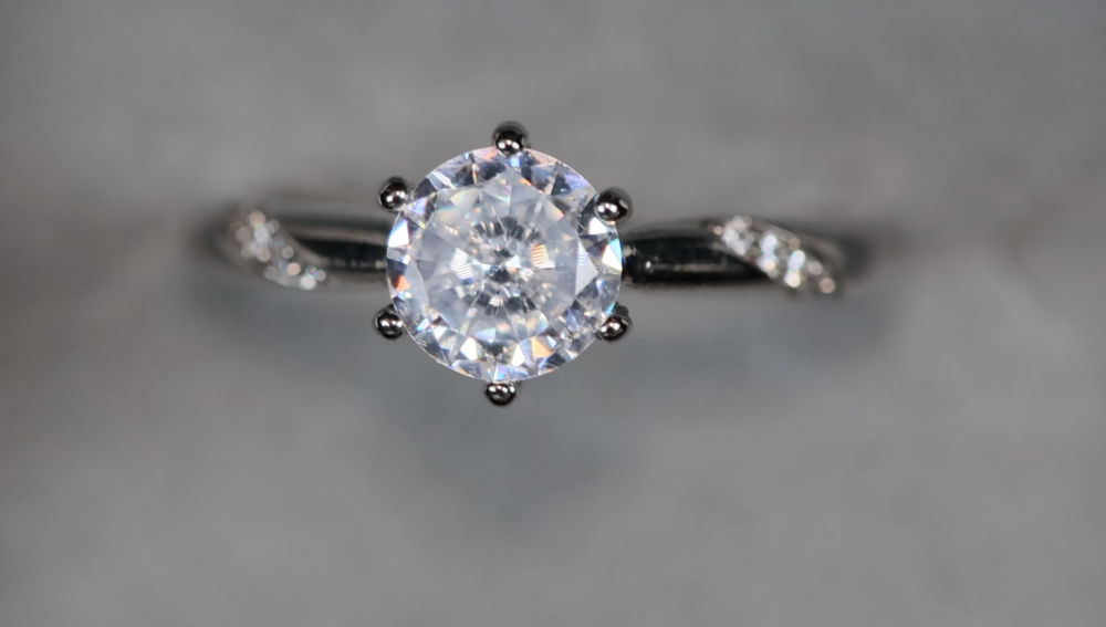 Diamond Engagement Ring | Round Diamond Engagement Ring | Womens Engagement Ring