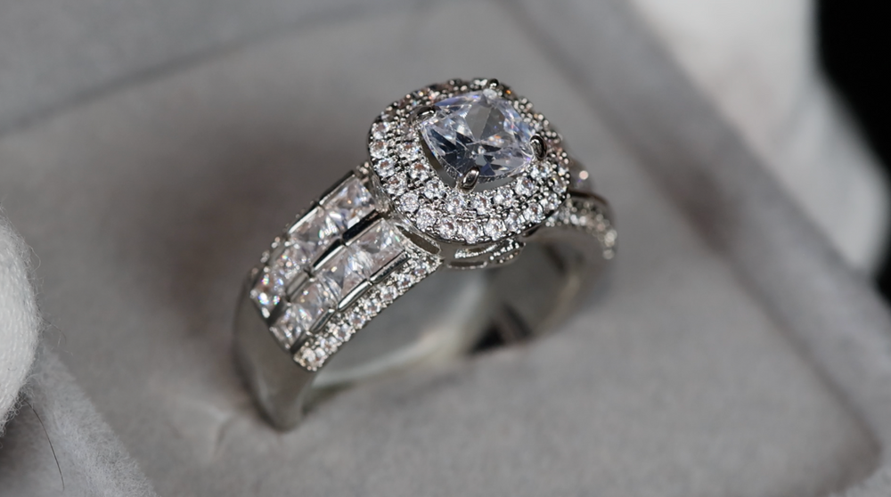 Promise Ring | Womens Ring | Princess Cut Diamond Engagement Ring