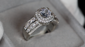 Promise Ring | Womens Ring | Princess Cut Diamond Engagement Ring
