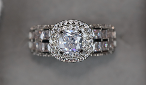 Promise Ring | Womens Ring | Princess Cut Diamond Engagement Ring