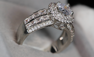 Promise Ring | Womens Ring | Princess Cut Diamond Engagement Ring