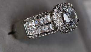 Promise Ring | Womens Ring | Princess Cut Diamond Engagement Ring