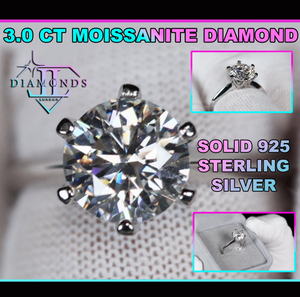 3.0ct Solitaire Diamond Ring 