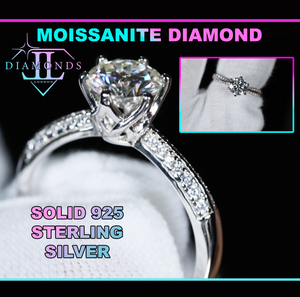 Moissanite Diamond Ring