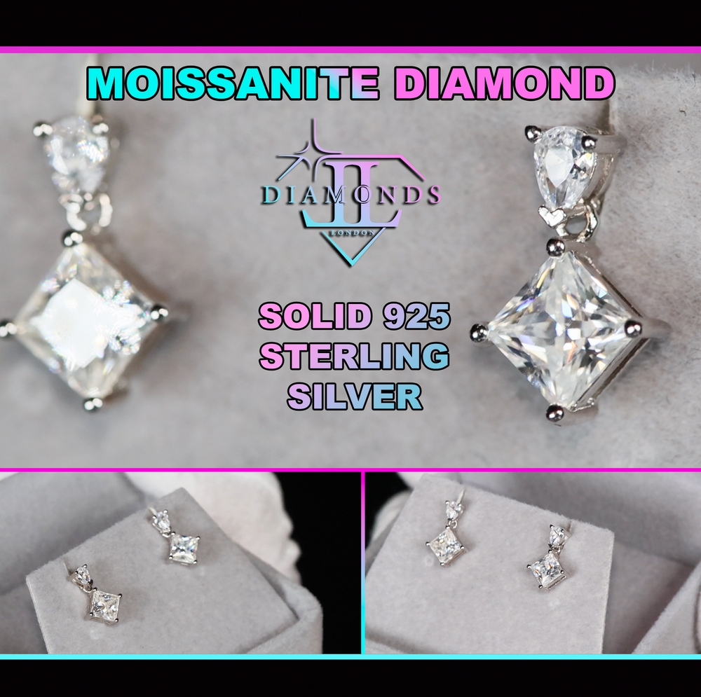 Womens Moissanite Earrings