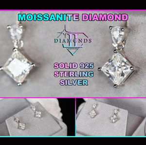 Womens Moissanite Earrings