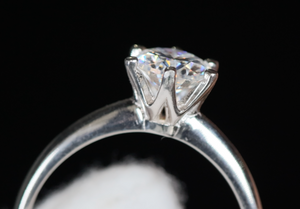 Moissanite Diamond Engagement Ring