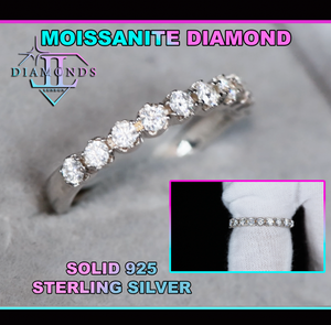 Womens Moissanite Wedding Ring