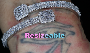 Iced Out Bracelet | Womens Bracelet | Mens Bracelet | Diamond Bracelet | Baguette Bracelet