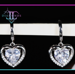 Diamond Heart Earrings 