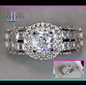 Promise Ring | Womens Ring | Princess Cut Diamond Engagement Ring