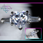 Diamond heart ring