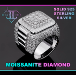 moissanite diamond hip hop rings