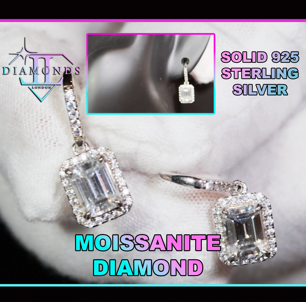 Moissanite Diamond Earrings